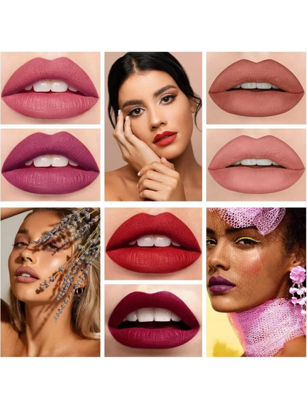 Vibrant 18-Color Mini Matte Lipstick Set - Long-Lasting, Waterproof Lip Colors